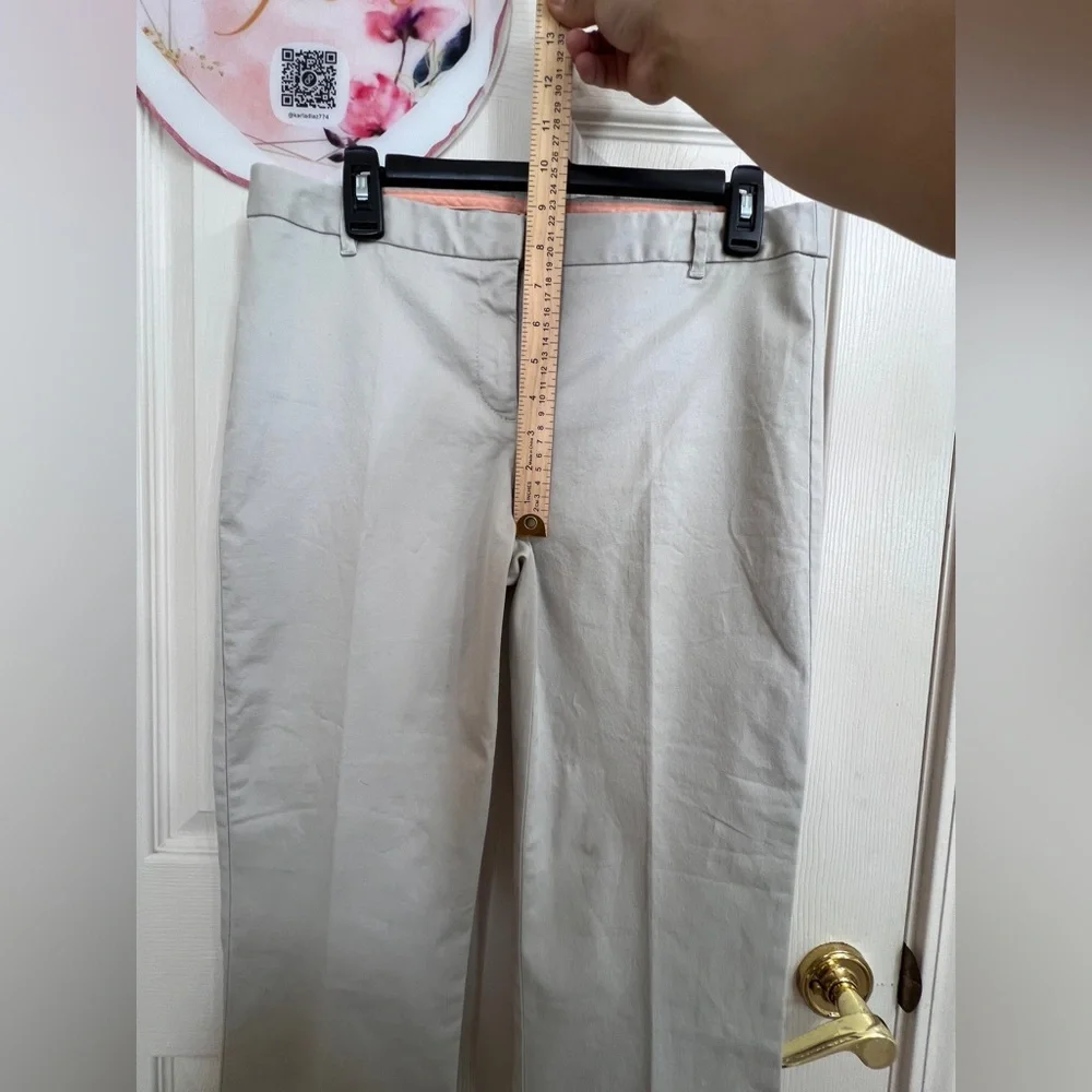 J. Crew Women's Cream Straight Leg Pants